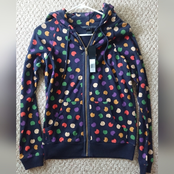 Marc by Marc Jacobs Normandy navy blue & multi color jacket with hoodie size XS - Picture 2 of 13